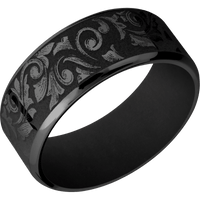 Zirconium + Polish , Polish Finish + Black