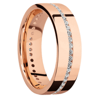 14K Rose Gold + Polish Finish