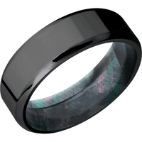Zirconium + Polish , Polish Finish + Black Mother of Pearl