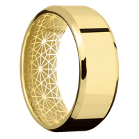 14K Yellow Gold + Polish , Polish Finish