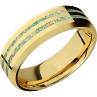 10K Yellow Gold + Polish , Bead Finish