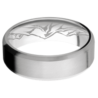 10K White Gold + Anglesatin , Satin Finish