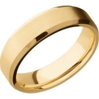 10K Yellow Gold + Satin , Polish Finish