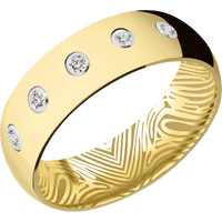 14K Yellow Gold + Polish Finish