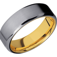 Tantalum + Anglesatin , Polish Finish + 18K Yellow Gold