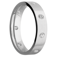 10K White Gold + Satin Finish