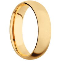 10K Yellow Gold + Bead Finish