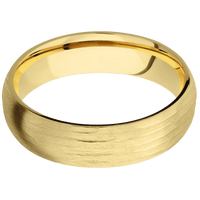 14K Yellow Gold + Treebarkh Finish