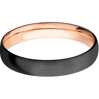 Zirconium + Satin Finish + 14K Rose Gold