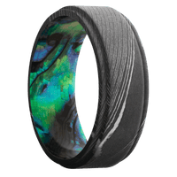 Damascus + Acid Finish + Abalone