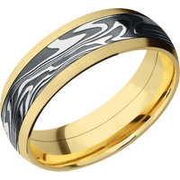14K Yellow Gold + Satin Finish