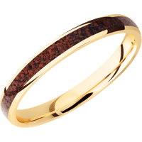 14K Yellow Gold + Polish Finish