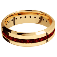 14K Yellow Gold + Polish , Polish Finish