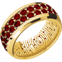 18K Yellow Gold + Polish , Polish Finish