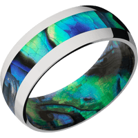 Titanium + Polish Finish + Abalone