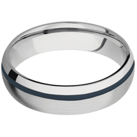 14K White Gold + Satin , Polish Finish