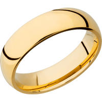 18K Yellow Gold + Polish Finish