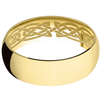 14K Yellow Gold + Polish Finish