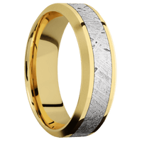 14K Yellow Gold + Polish , Bead Finish
