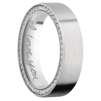 10K White Gold + Satin Finish