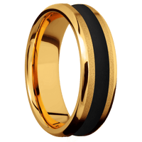 22K Yellow Gold + Sand , Polish Finish