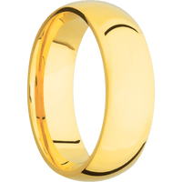18K Yellow Gold + Polish Finish
