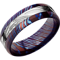 Titanium Damascus + Polish , Polish Finish