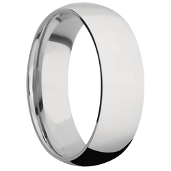 14K White Gold + Polish Finish + Cobalt Chrome