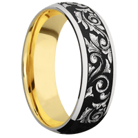 Cobalt Chrome + Polish Finish + 10K Yellow Gold