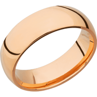 18K Rose Gold + Polish Finish
