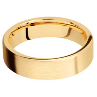 14K Yellow Gold + Satin Finish