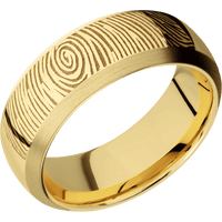 10K Yellow Gold + Polish , Satin Finish