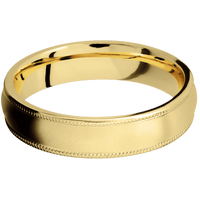 14K Yellow Gold + Anglesatin Finish