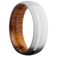 Damascus + Bead Finish + Desert Iron Wood