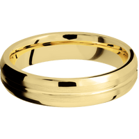 10K Yellow Gold + Polish , Satin Finish