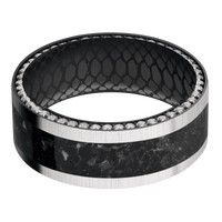 Zirconium + Crosssatinsilver Finish + Black