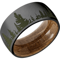 Zirconium + Anglesatin Finish + Whiskey Barrel