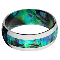 Titanium + Polish Finish + Abalone