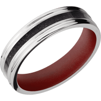 Palladium Silver + Treebarkh , Polish Finish + Crimson