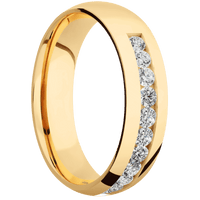 14K Yellow Gold + Polish Finish