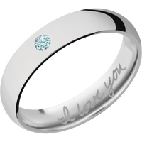 14K White Gold + Polish Finish