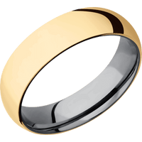 14K Yellow Gold + Polish Finish + Tantalum