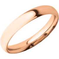 14K Rose Gold + Polish Finish