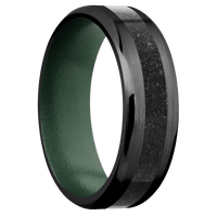 Zirconium + Satin , Polish Finish + Eastern Green