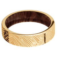 10K Yellow Gold + Polish Finish + Sequoia