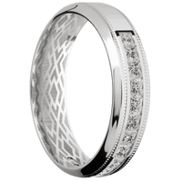 14K White Gold + Polish , Polish Finish