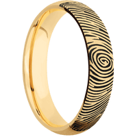 10K Yellow Gold + Satin Finish