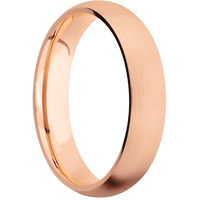 10K Rose Gold + Satin Finish