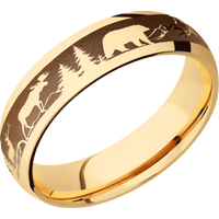10K Yellow Gold + Polish Finish