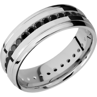 14K White Gold + Polish , Polish Finish